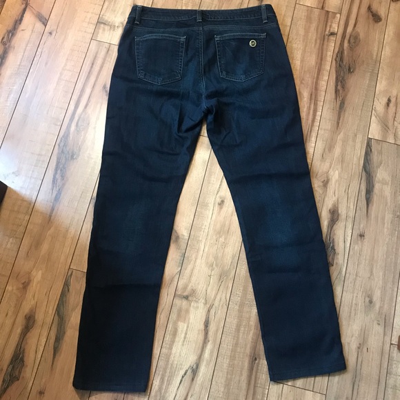 Michael Kors Bootcut Dark Wash Mid-Rise Jeans - Picture 4 of 8